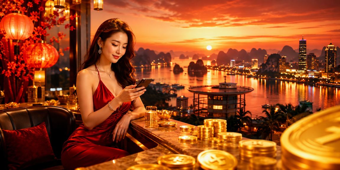 Người chơi tại vịnh Hạ Long tham gia game bài trong dịp Tết với không khí lễ hội
