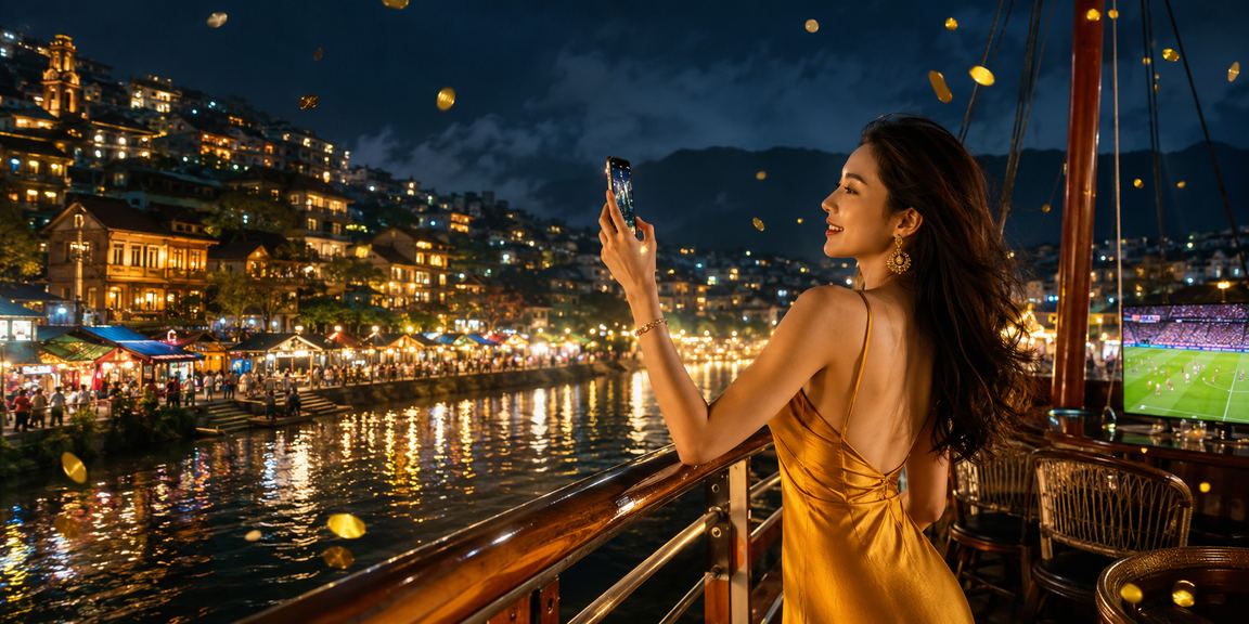 Bàn cá cược casino sôi động tại Việt Nam với ánh đèn rực rỡ và không khí hồi hộp
